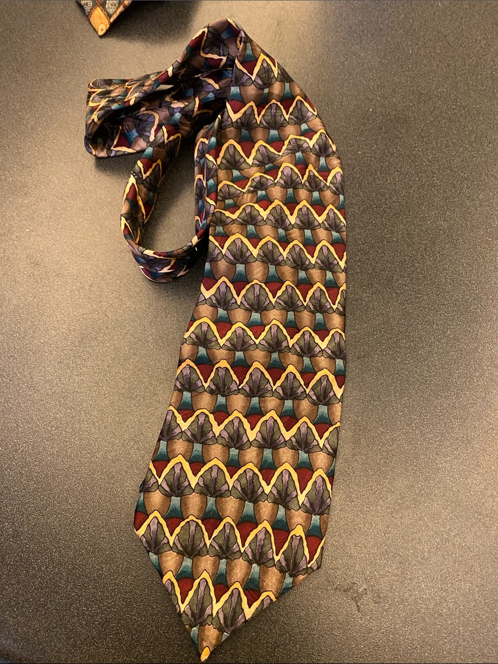 Classic Multicolor Jerry Garcia Patterned Men's Tie - Vtg 1990’s